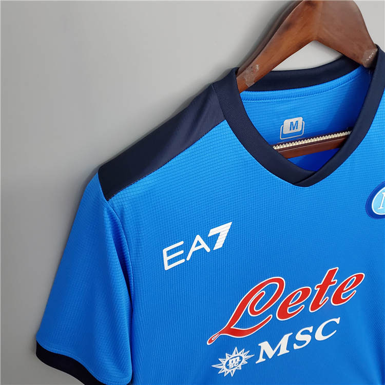 Napoli 21-22 Home Blue Soccer Jersey Football Shirt - Click Image to Close