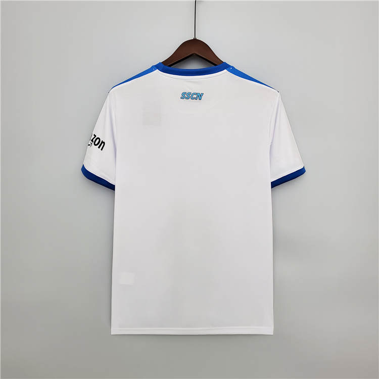 Napoli 21-22 Maradona Commemorative Version White Soccer Jersey Football Shirt - Click Image to Close