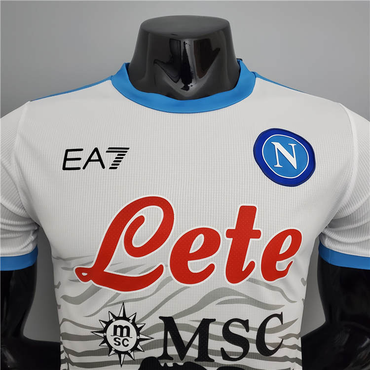 Napoli 21-22 Maradona Commemorative Version White Soccer Jersey Football Shirt (Player Version) - Click Image to Close