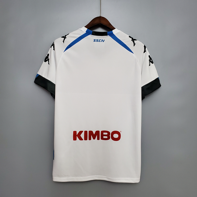 Napoli 20-21 Away White Soccer Shirt Jersey - Click Image to Close