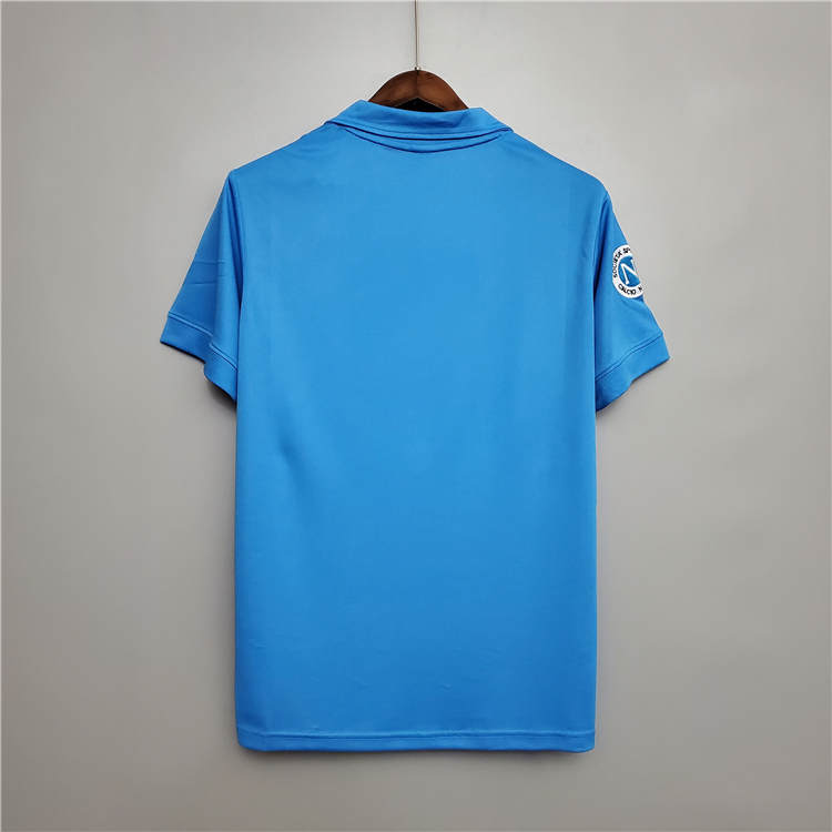 87/88 Napoli Retro Football Shirt Home Blue Soccer Shirt - Click Image to Close
