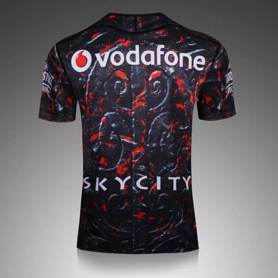 Warriors Black 2017 Rugby Jersey shirt - Click Image to Close