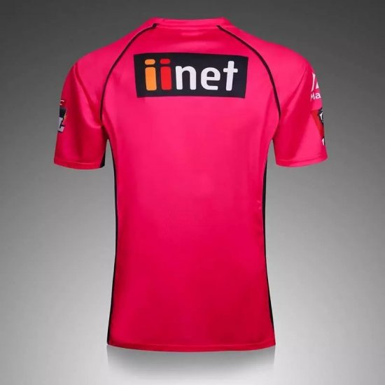Sydney 6ers Cricket Red 2017 Rugby Jersey Shirt - Click Image to Close