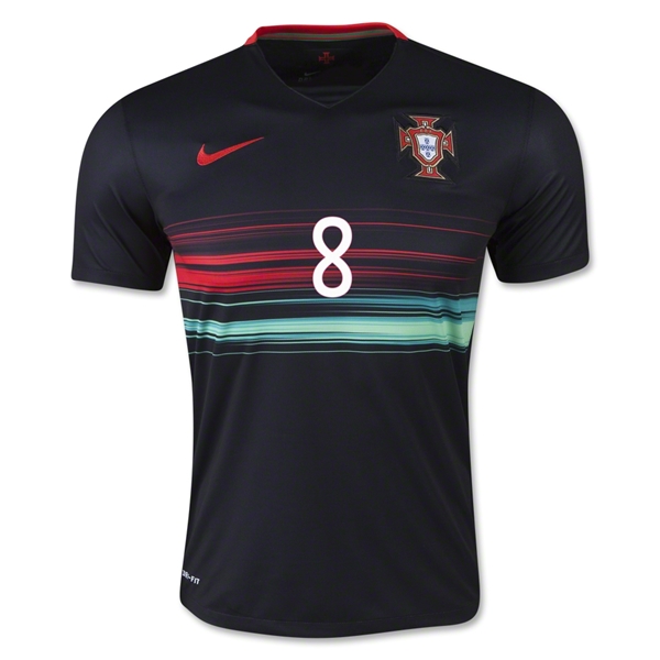 Portugal 2015-16 J. MOUTINHO #8 Away Soccer Jersey - Click Image to Close