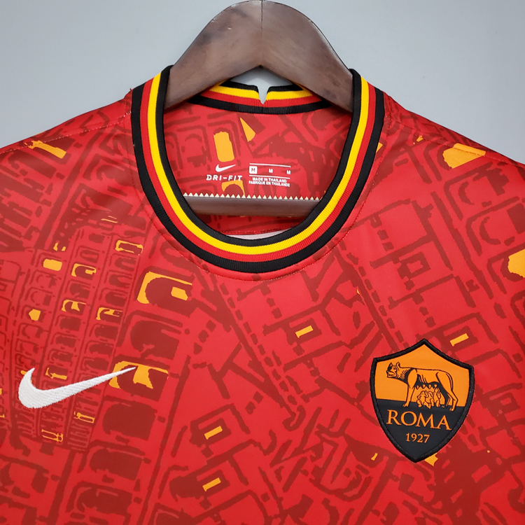 AS Roma 20-21 Training Soccer Shirt Jersey - Click Image to Close
