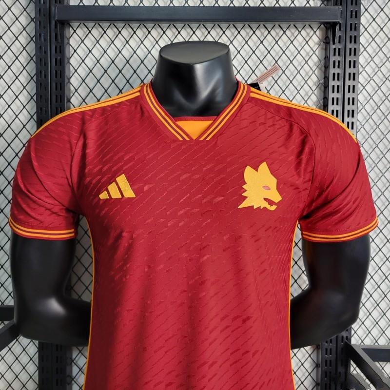 AS Roma 23/24 Home Soccer Jersey Football Shirt (Authentic Version) - Click Image to Close