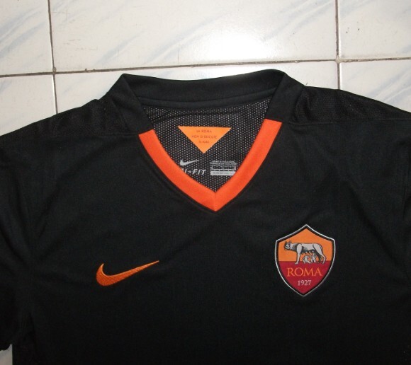 AS Roma 14/15 Black Third Soccer Jersey - Click Image to Close