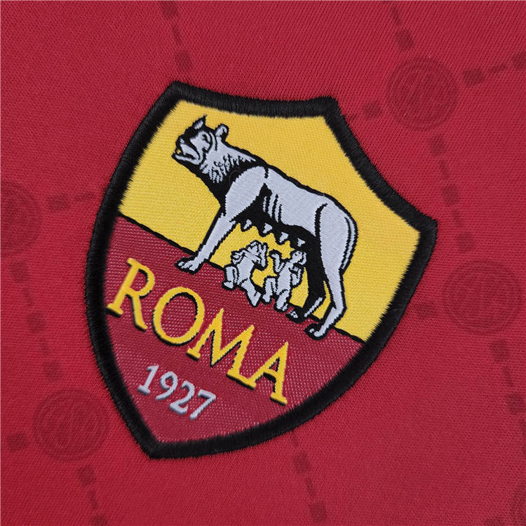 AS Roma 22/23 Home Brown Soccer Jersey Football Shirt - Click Image to Close