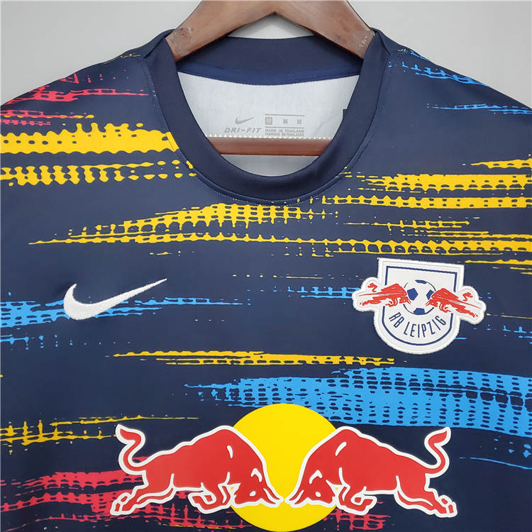 RB Leipzig 21-22 Away Kit Soccer Jersey Red&White Football Shirt - Click Image to Close