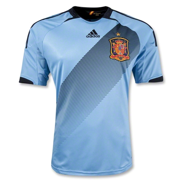 2012 Spain #3 PIQUE Blue Away Soccer Jersey Shirt - Click Image to Close
