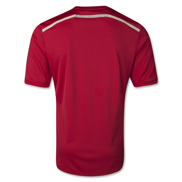 2014 Spain Home Red Jersey Kit(Shirt+Shorts) - Click Image to Close