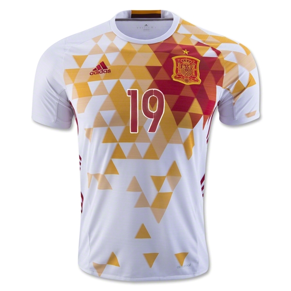 Spain Away 2016 DIEGO COSTA #19 Soccer Jersey - Click Image to Close