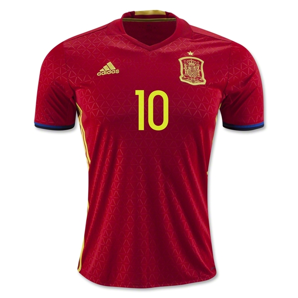 Spain Home 2016 FABREGAS #10 Soccer Jersey - Click Image to Close