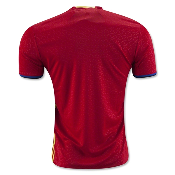 Spain 2016 Home Soccer Jersey - Click Image to Close