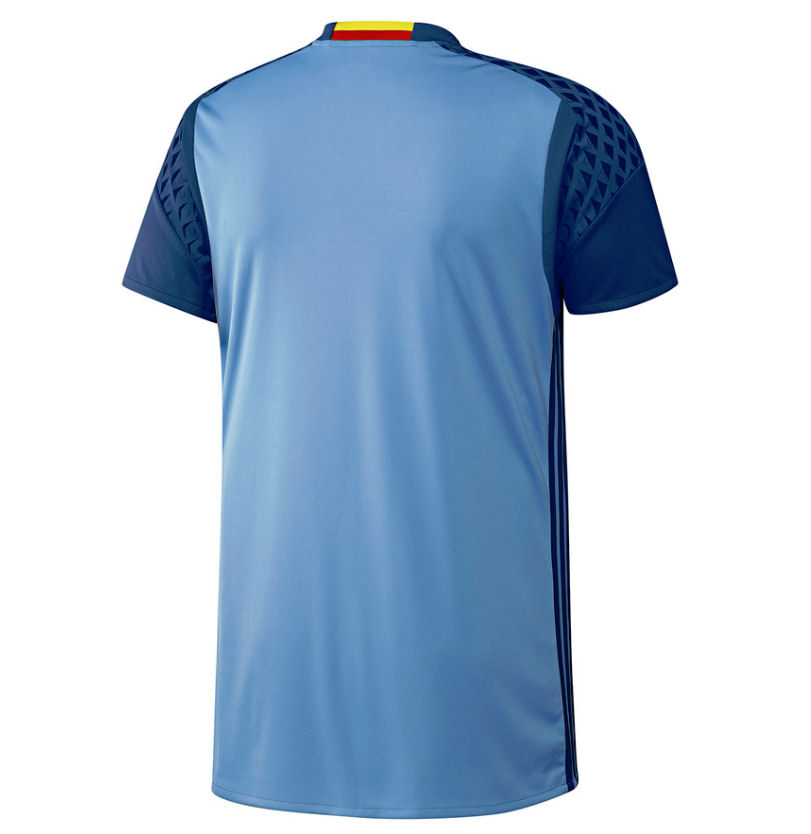 Spain 2016 Blue Home Goalkeeper Jersey - Click Image to Close