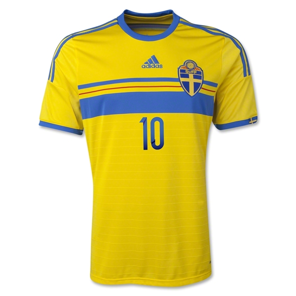 Sweden 2014 IBRAHIMOVIC Home Soccer Jersey - Click Image to Close
