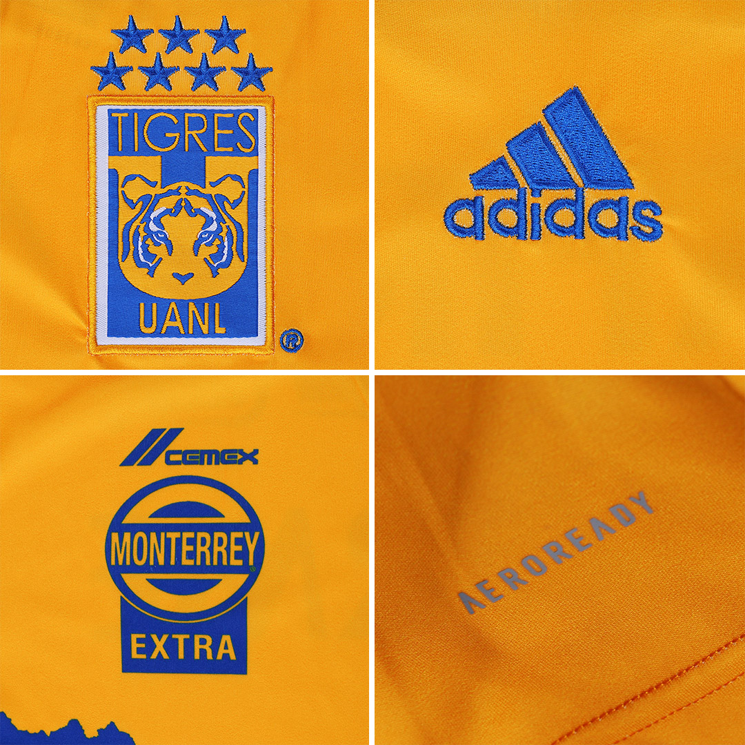 20-21 Tigres UANL Home Yellow Soccer Jersey Shirt