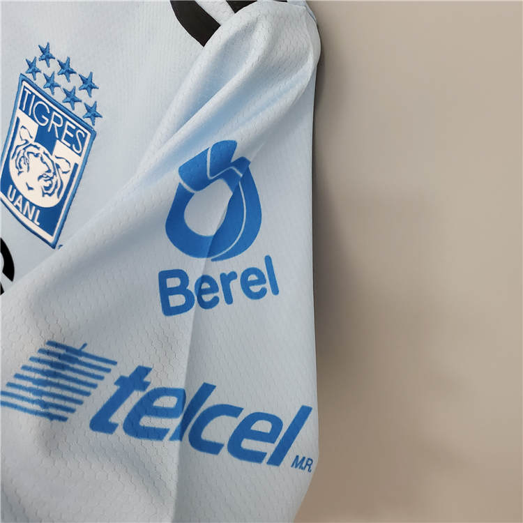 21-22 Tigres UANL Away Blue Soccer Jersey Football Shirt - Click Image to Close