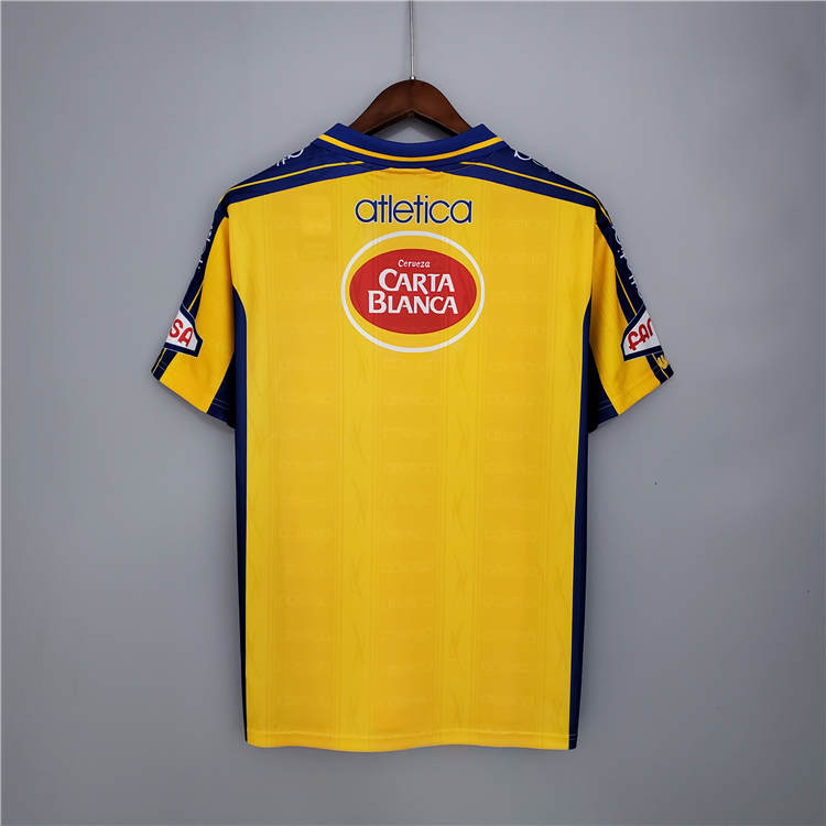 99-00 Tigres UANL Yellow Retro Soccer Jersey Football Shirt - Click Image to Close