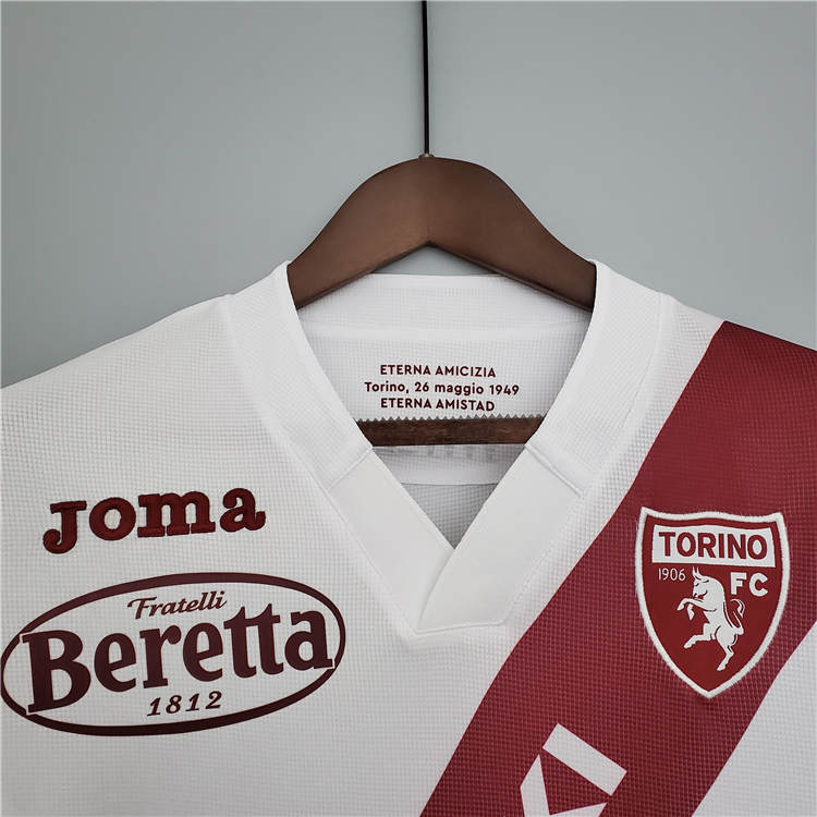 Torino 21-22 Away White Soccer Jersey Football Shirt - Click Image to Close