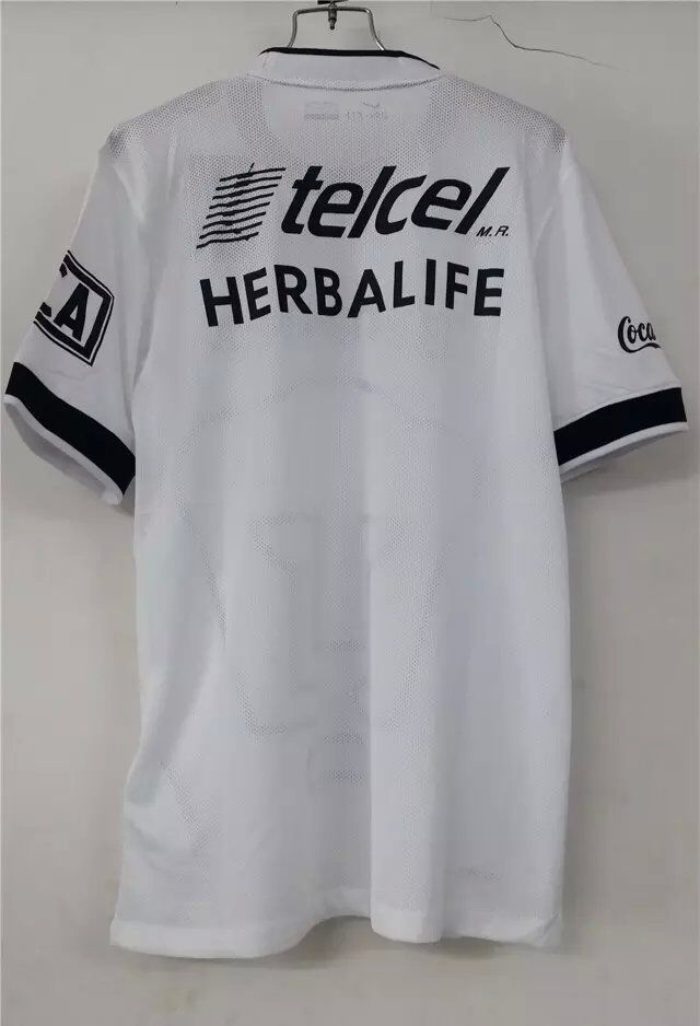UNAM 2015-16 Away White Soccer Jersey - Click Image to Close