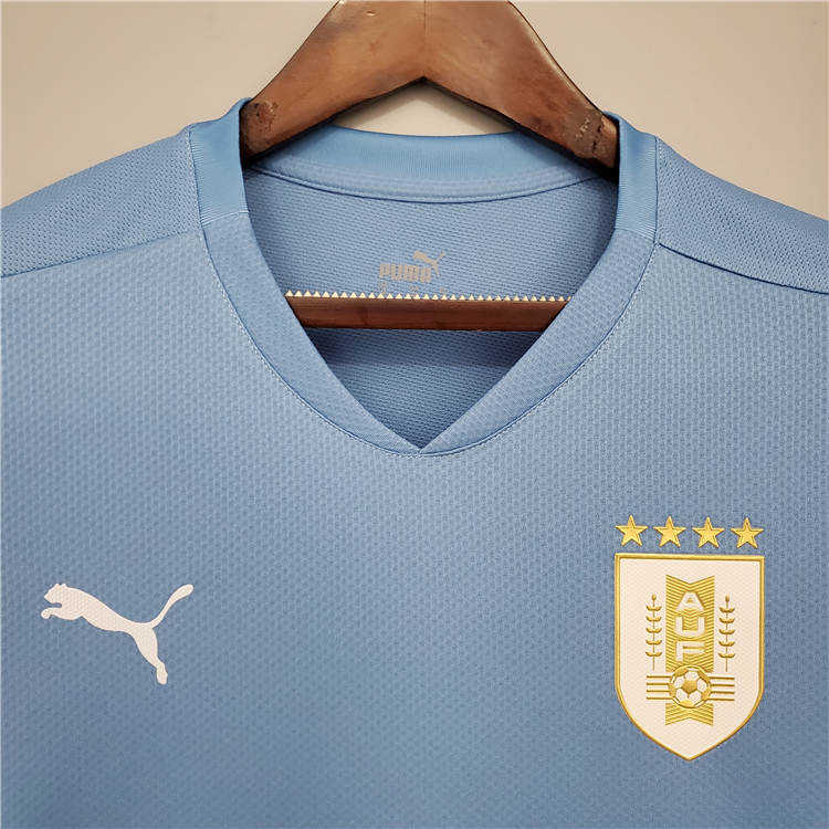 Uruguay 2021 Home Kit Soccer Jersey Blue Football Shirt - Click Image to Close