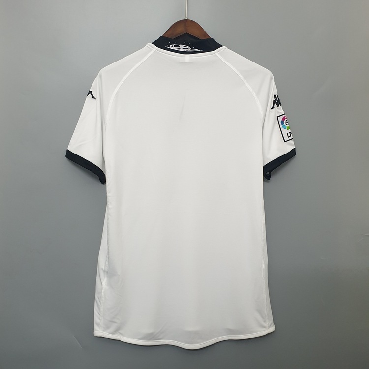 09-10 Valencia White Retro Soccer Shirt Jersey - Click Image to Close