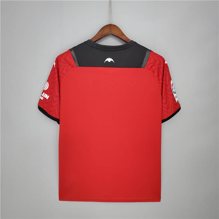 Valencia 21-22 Away Red Soccer Jersey Football Shirt - Click Image to Close
