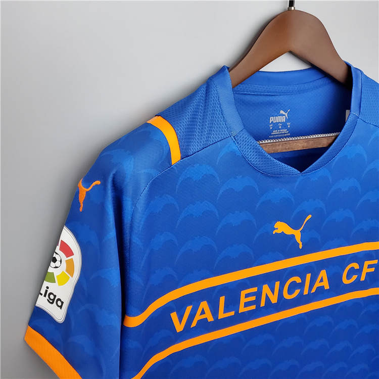 Valencia 21-22 Third Blue Soccer Jersey Football Shirt - Click Image to Close