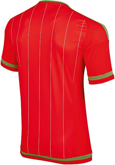 Wales 2015-16 Home Soccer Jersey - Click Image to Close