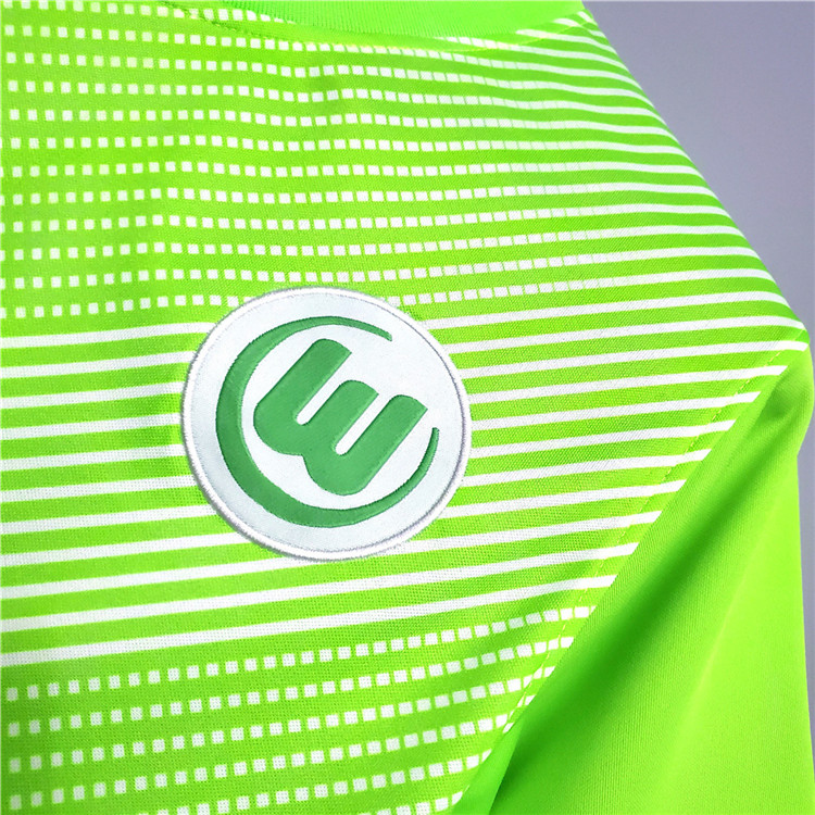 Wolfsburg Home 20-21 Green Soccer Shirt Jersey - Click Image to Close