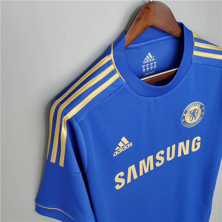 12/13 CHELSEA RETRO HOME BLUE SOCCER SHIRT JERSEY - Click Image to Close