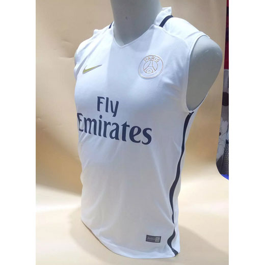 Psg White 2016/17 Vest Soccer Jersey Shirt - Click Image to Close