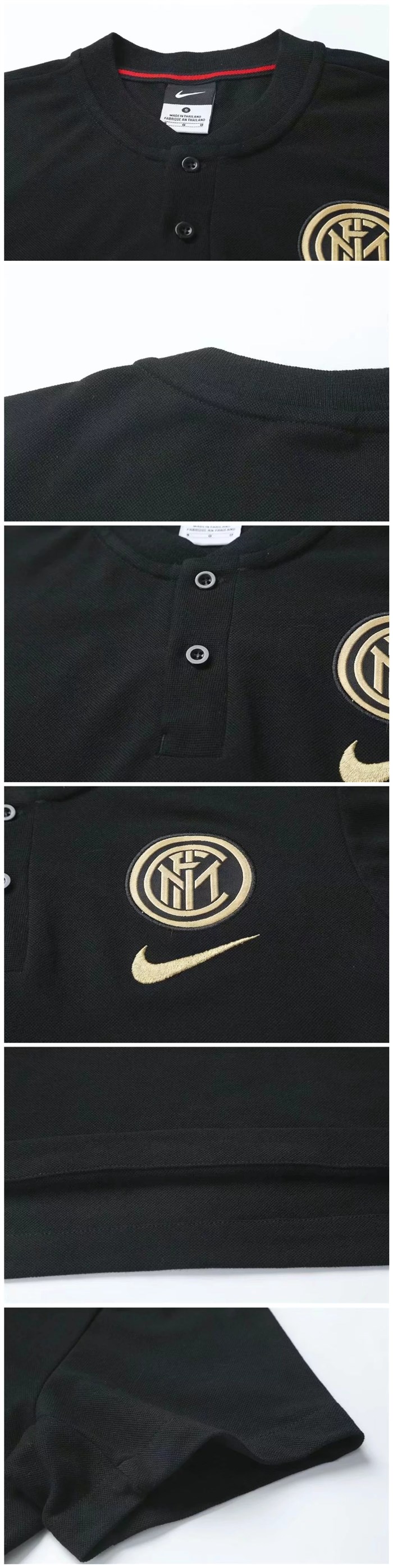 2019-20 INTER MILAN BLACK GRAND SLAM POLO SHIRT