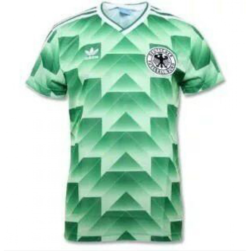 1990 WEST GERMANY RETRO AWAY GREEN SOCCER SHIRT