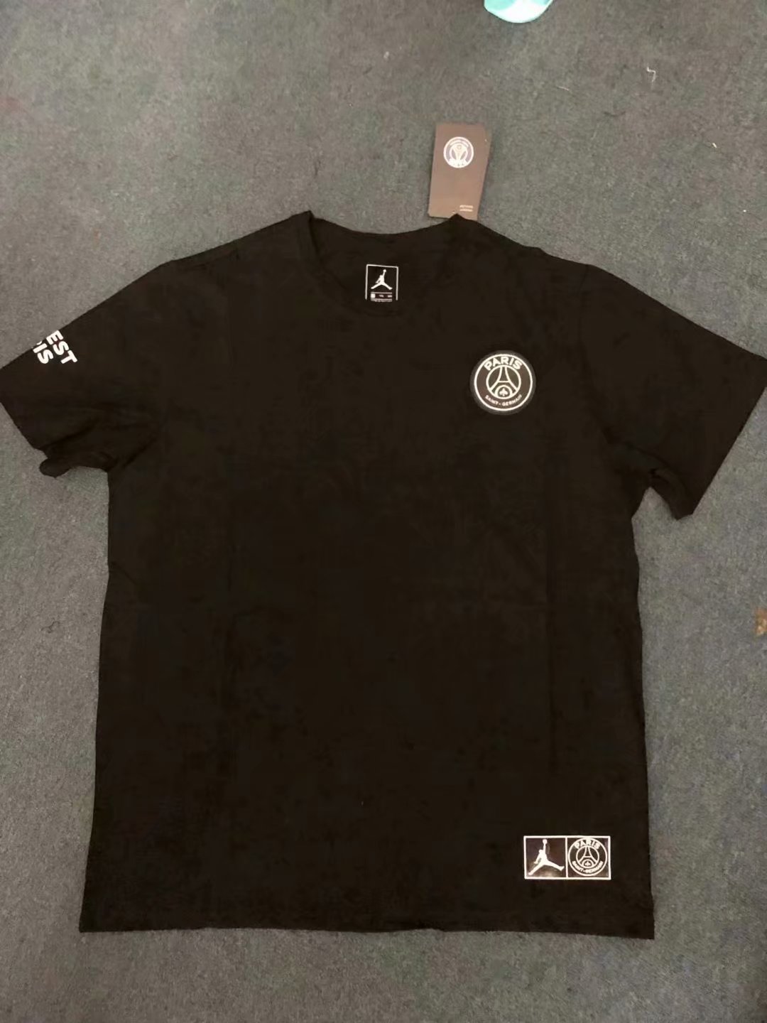 2019-20 PSG Big Logo Black Polo shirt - Click Image to Close
