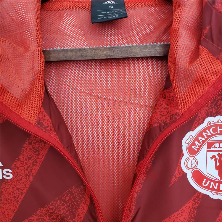 Manchester United 21-22 Red Jacket Windbreaker - Click Image to Close
