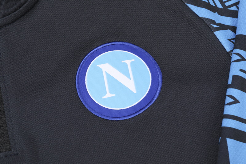 Napoli 23/24 Dark Blue Half Zipper Tracksuit - Click Image to Close