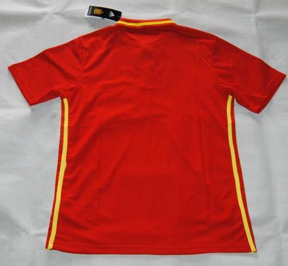 Spain Euro 2016 Red Polo Shirt - Click Image to Close